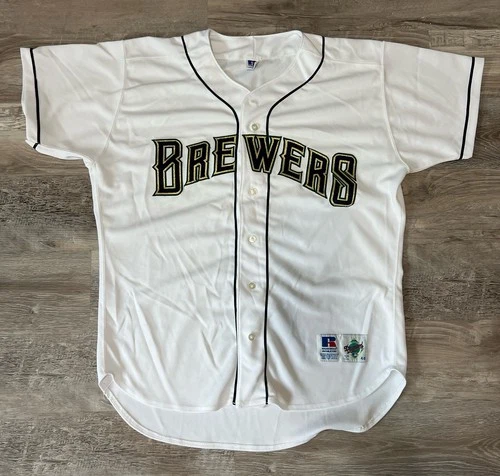 Vintage Milwaukee Brewers Jersey – Russell Athletic Diamond Collection – Size 48