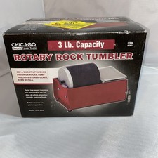 3lb Rock Tumbler With Grit and Replacement Belts