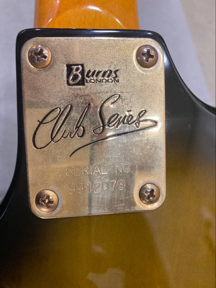 Burns Hammond by Burns Electric Guitar Sunburst 3 Pickup Fixed Bridge Maple Neck - Image 4 of 4