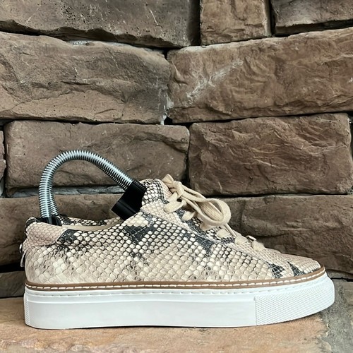 J/Slides Leyla Snake Print Leather Platform Sneaker / SZ 6.5