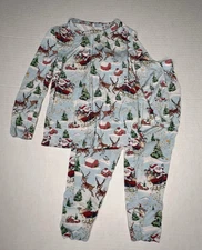 Posh Peanut Pere Noel Christmas Pajamas 2T