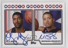 2008-09 Topps Rookie Premiere Certified Dual OJ Mayo Michael Beasley Auto 2d0