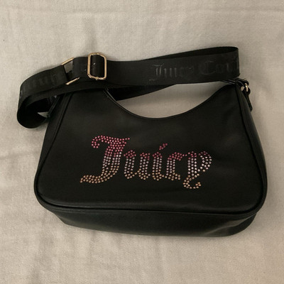 Juicy Couture Women s Black Zip-Around Shoulder Bag, Wallet, & Coin Purse Set