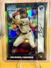 2024 Bowman Chrome Jackson Chourio🚨1999 25th Anniversary Gold /50🚨Brewers