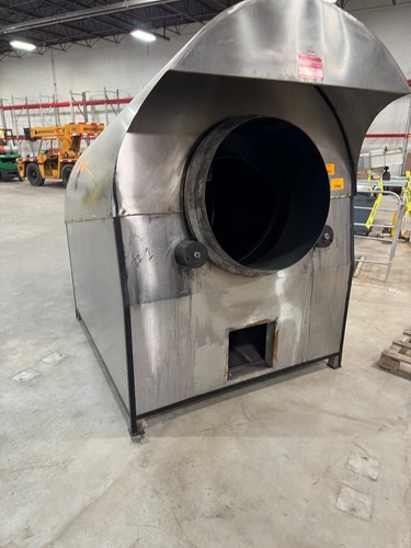GUMUS Roaster with burner, 500 kilo /hour for sesame ,grains, coffee etc