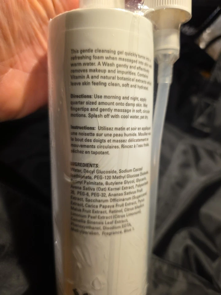 SERIOUS SKIN CARE A Defiance A Wash Vitamina A Limpiador Gel a Espuma 16 OZ Sellado Foto 3 de 3