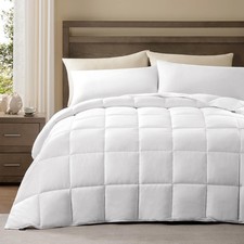 Lightweight Duvet Insert Oversized King, Cotton Shell, 120x98  Sateen Weave,