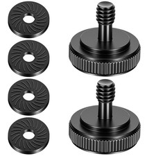 2 PCS Thumb Screw Camera Quick Release Adapter 1/4 Inch Female To Male