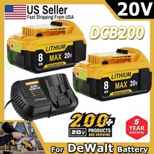20V For DeWalt 20 Volt Max XR 12.0AH Li-Ion Battery Lots DCB200-2 DCB204 DCB200