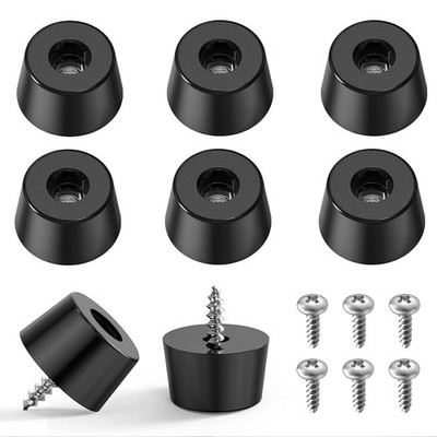 Cutting Board Feet Non Slip Rubber Feet 8 Pack Soft Bumpers Set with Screws
