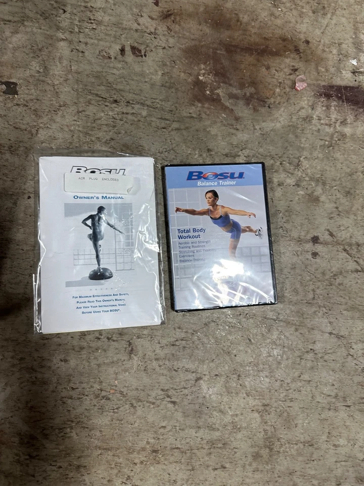 DVD BOSU BOLA AZUL ENTRENADOR DE EQUILIBRIO NUEVO GRANDE Foto 4 de 4