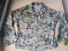 ROK Korean Special Forces UDT/SEAL Airborne HALO SCUBA Pixelated Camo Shirt