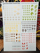 Chaos Space Marine Transfer Sheet - Warhammer 40k New