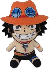 One Piece Ace Sitting Pose 7 Inch Plush New Toy Plush