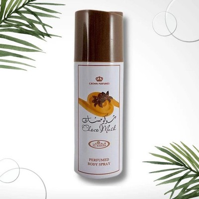 Choco Musk Perfumed Body Spray by Al-Rehab   Sweet Vanilla Chocolate Musk Mist