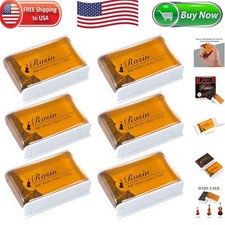 Rosin, Violin Rosin 6 Pack Cello Viola Rosin for Violin Bow, Light Low Dust Re