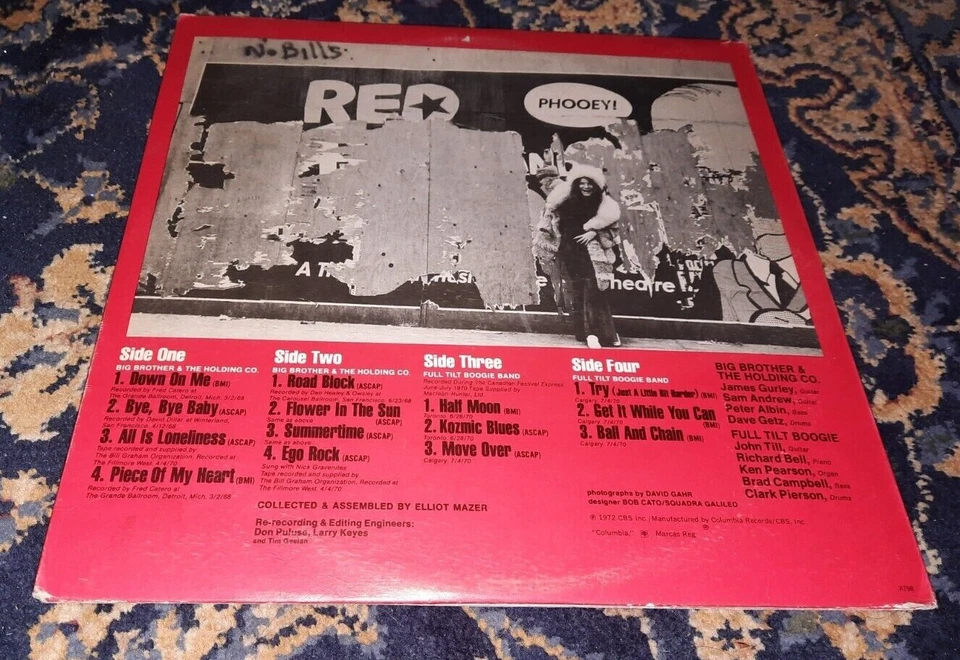 JANIS JOPLIN LIVE IN CONCERT ORIGINAL CANADIAN 2LP GATEFOLD SET - Image 2 of 2