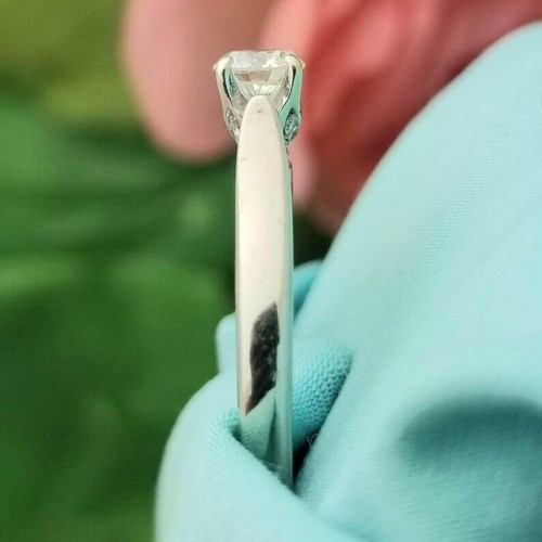 Lab Grown/CVD Diamond Women's Anniversary Gift Ring IGI Certified 950 Platinum - Picture 8 of 17