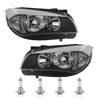 Halogen Scheinwerfer Hauptscheinwerfer Set H7 FüR BMW X1 Inklusive Lampen