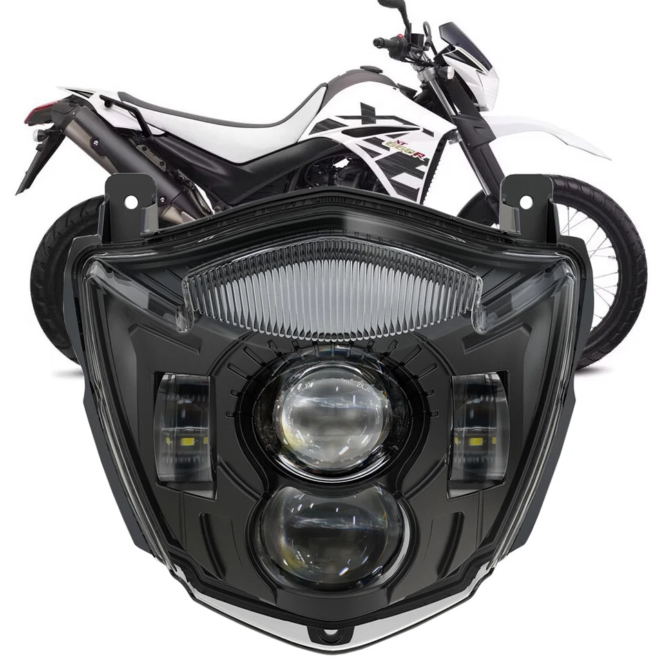 Faro delantero LED compatible con YAMAHA XT660X / XT660R 2004 - 2016 faro DRL alto-bajo Foto 2 de 4
