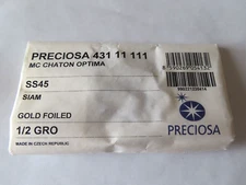 Full pack of 72 Preciosa Machine Cut Rhinestones 45ss Siam/foiled.
