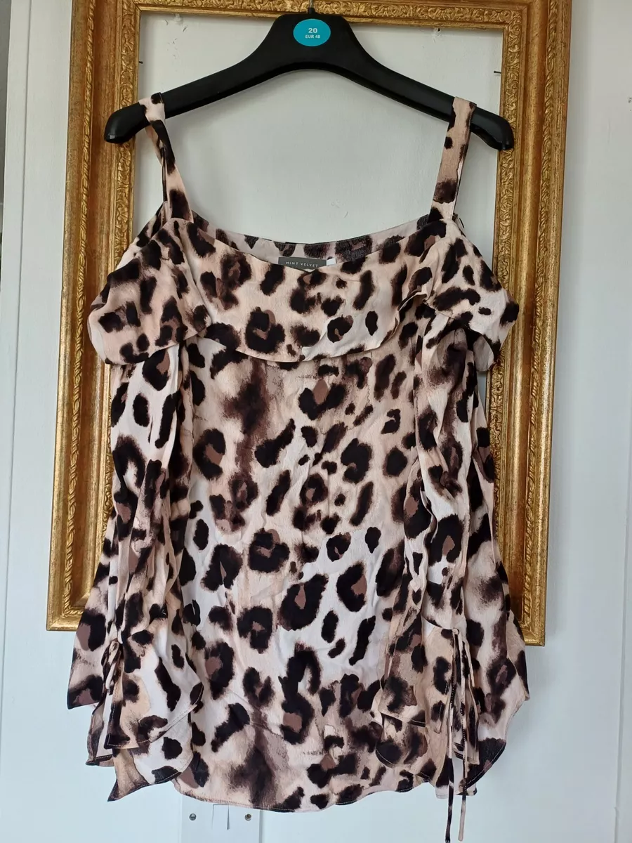 Mint velvet cheap leopard print blouse