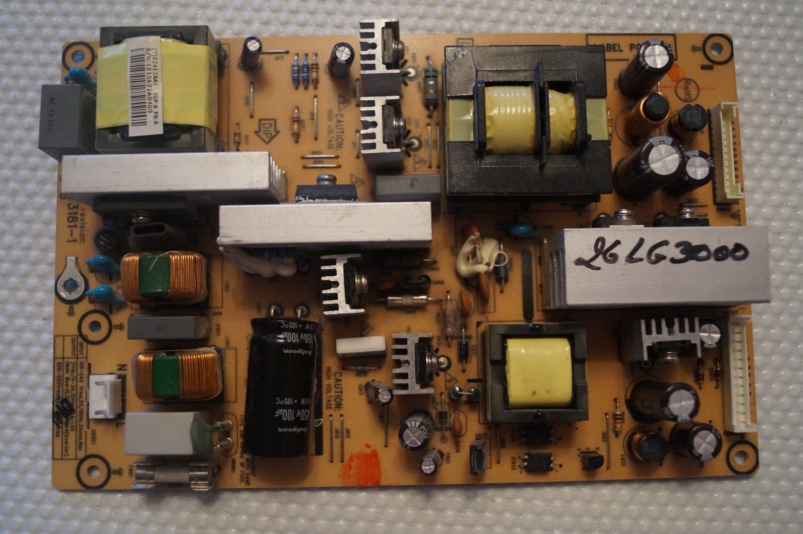 PSU POWER SUPPLY BOARD 715T3181-1 FOR 26"" LG 26LG3000 LCD TV