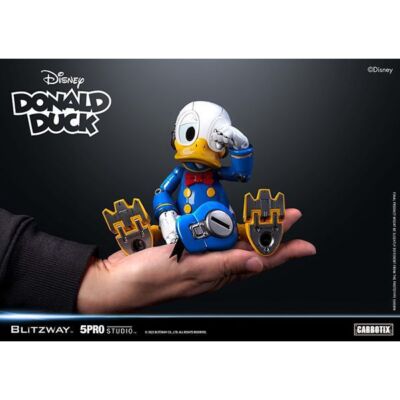 BLITZWAY CARBOTIX Donald Duck Disney Movable Figure Painted Robot