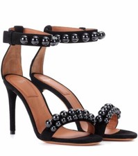 NIB Givenchy Pearlescent Black Pearl Suede An...