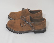 Haferl Schuhe Wildbock seitlich geschnürt Gummi Sohle antik braun 41-47 Neu