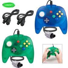 N64 Controller Wired Gamepad Joystick Joypad for 64 Console Video Game+6FT Cable
