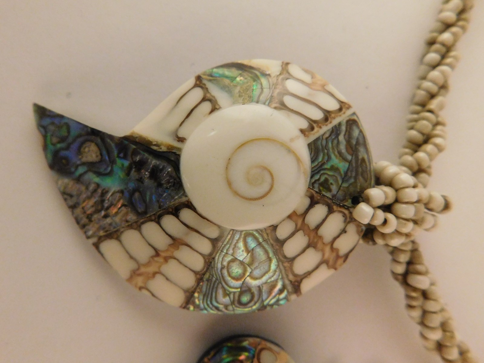 ARTISAN HANDCRAFTED SHELL ABALONE MOP INLAID PEND… - image 8