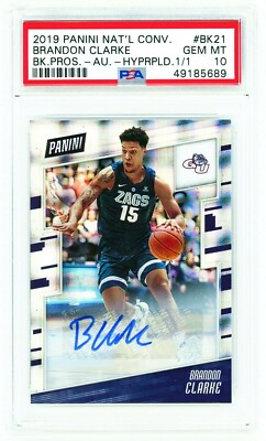 BRANDON CLARKE 2019 Panini National Convention 1/1 PSA 10 ROOKIE 