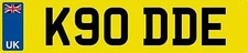 PRIVATE NUMBER PLATE K90 DDE KODIE KOD KODEY CHERISHED REGISTRATION NO FEES