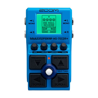 Zoom MS-70CDR+ MultiStomp Guitar Effects Pedal for Chorus, Delays & Reverbs