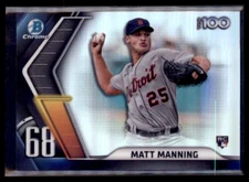 2022 Bowman Top 100 Matt Manning Detroit Tigers #BTP-68