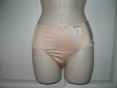 Dorina Women's Large Seamless Panties Beige Lightweight Comfort NWT 