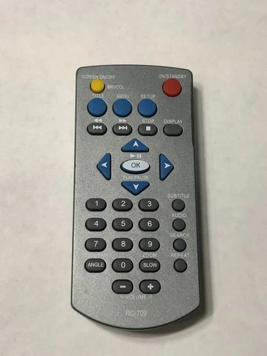 Audiovox RC-709 DVD Player Remote Replacement B2