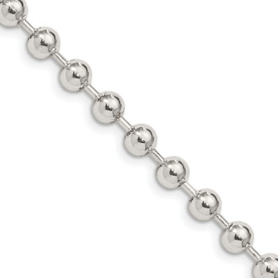アクセサリー MAYU 5mm ball chain necklace (silver) S 5mm ball chain necklace (silver) – MAYU online store