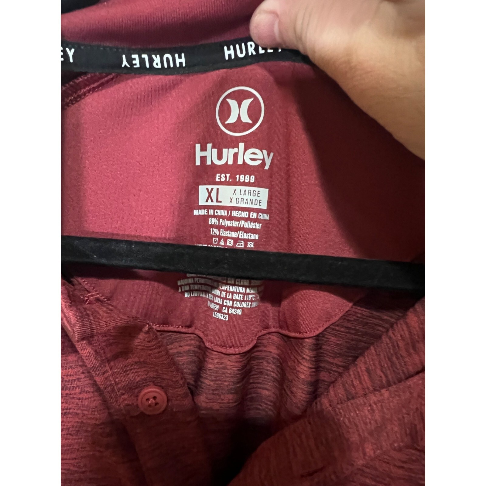 Hurley Performance Polo Shirt - Size XL image 3