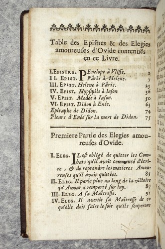 OVIDE. LES EPISTRES (EPITRES) ET TOUTES LES FLÈCHES AMOUREUSES D'OVIDE. 1688 - Picture 5 of 12