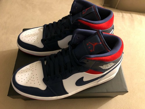 jordan 1 mid se olympic usa white red 