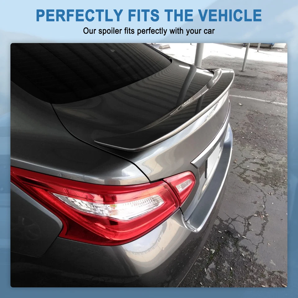 For 2013-2015 Nissan Altima Sedan Black Trunk Spoiler Wing ABS Plastic Foto 2 de 4