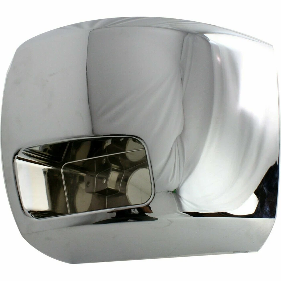 New Front Chrome Bumper End Cap Set For 2007-2010 Chevrolet Silverado 2500 3500 - Image 3 of 4