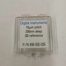 Digital Instruments 200nm Deep 10um Pitch 3D Reference PN 498-000-026 AFM Bruker