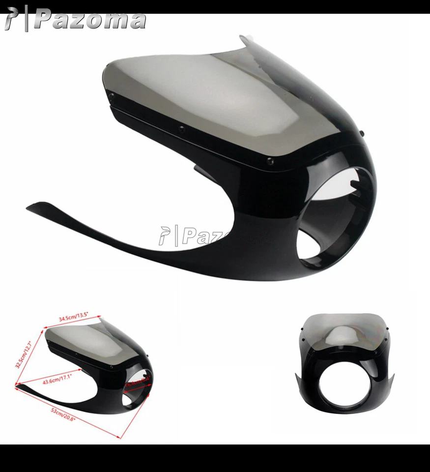 Cafe Racer Front Half Fairing For Thruxton Suzuki SV GS BMW R80 Honda Yamaha — 第 2/4 张图片
