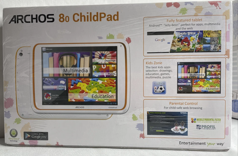 Archos 80 Childtab Kids Tablet 4 GB Kids Zone Apps Android 4.1 SEALED BRAND NEW - Image 2 of 4