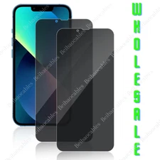 Privacy Tempered Glass Screen Protector for iPhone 15 14 13 12 Pro Max XR XS Lot
