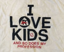 Vintage 80s Teacher Education Best Teacher Ringer 1980s tee tees t-shirt Size XL