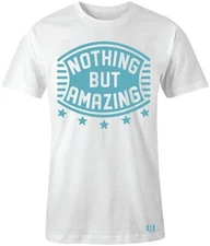 "Nothing But Amazing" T-SHIRT to Match Air Retro 6 "Still Blue" GS